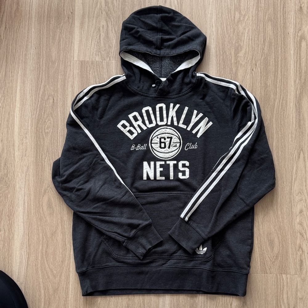 Adidas B/W Springfield Brooklyn Nets Hoodie